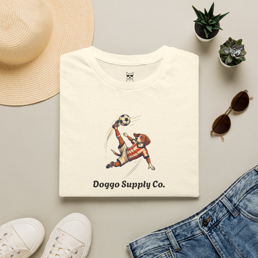 Soccer Dog Graphic T-Shirt - Vintage Sports Aesthetic for Dog Lovers