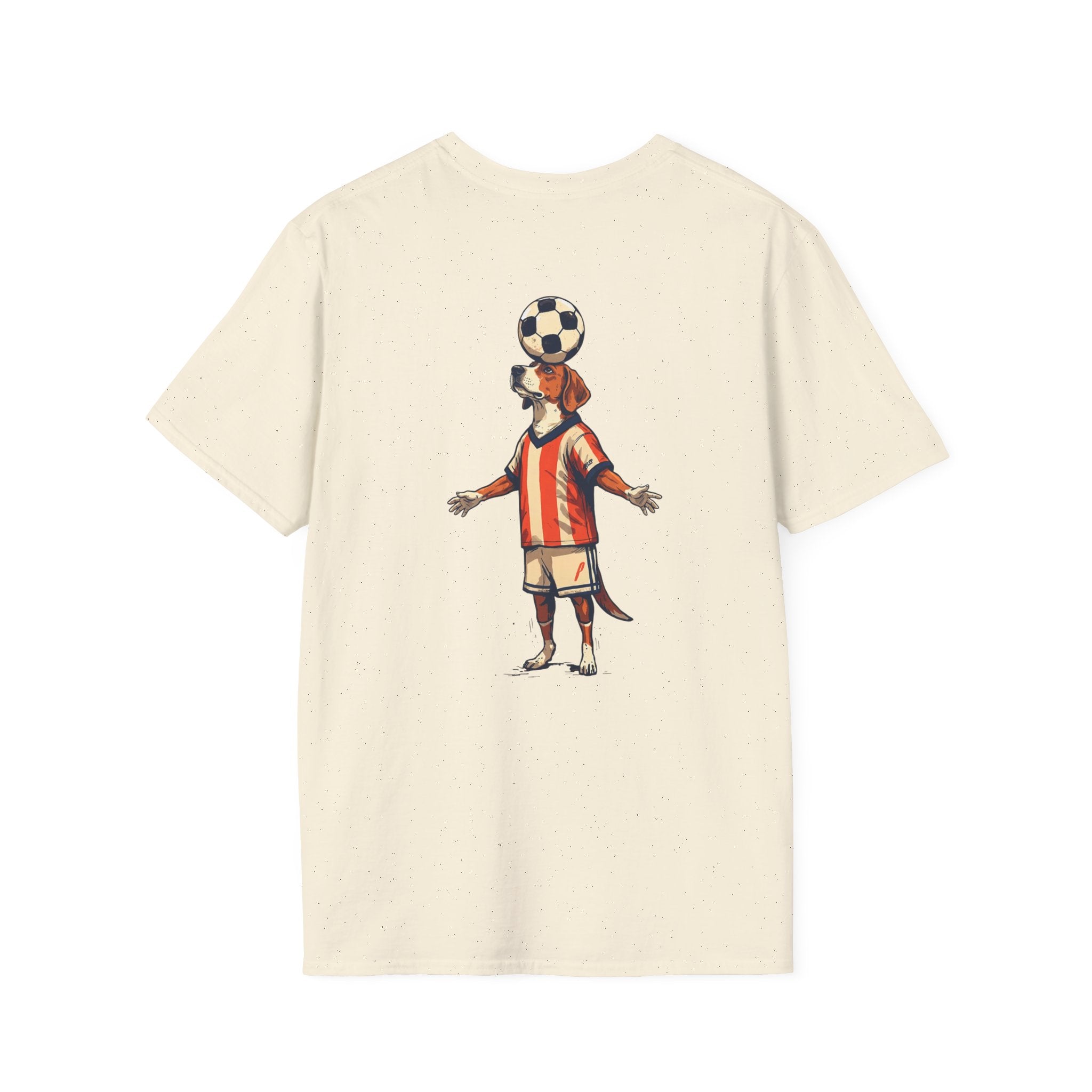 Soccer Dog Graphic T-Shirt - Vintage Sports Aesthetic for Dog Lovers